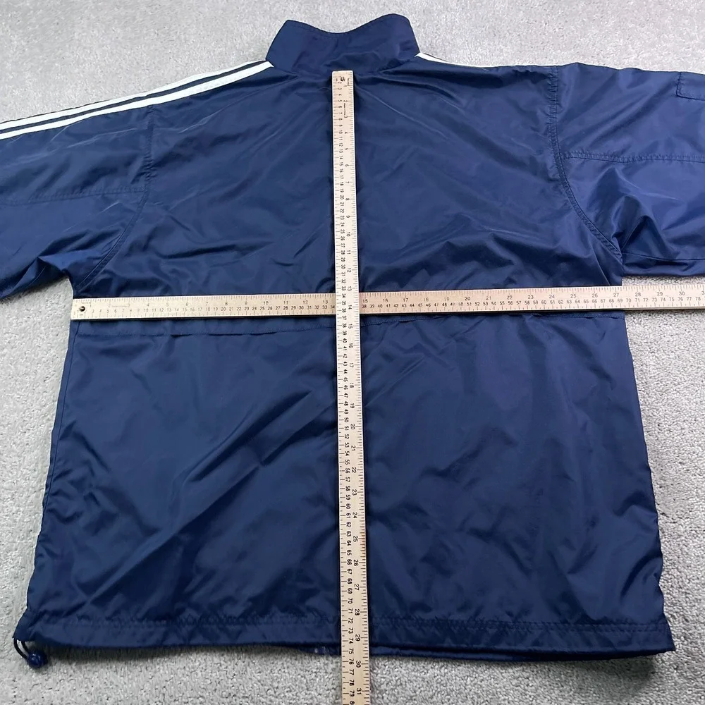 Vintage Adidas Track Jacket Mens 2XL XXL‎ Blue Mesh Lined Windbreaker Vented Y2K